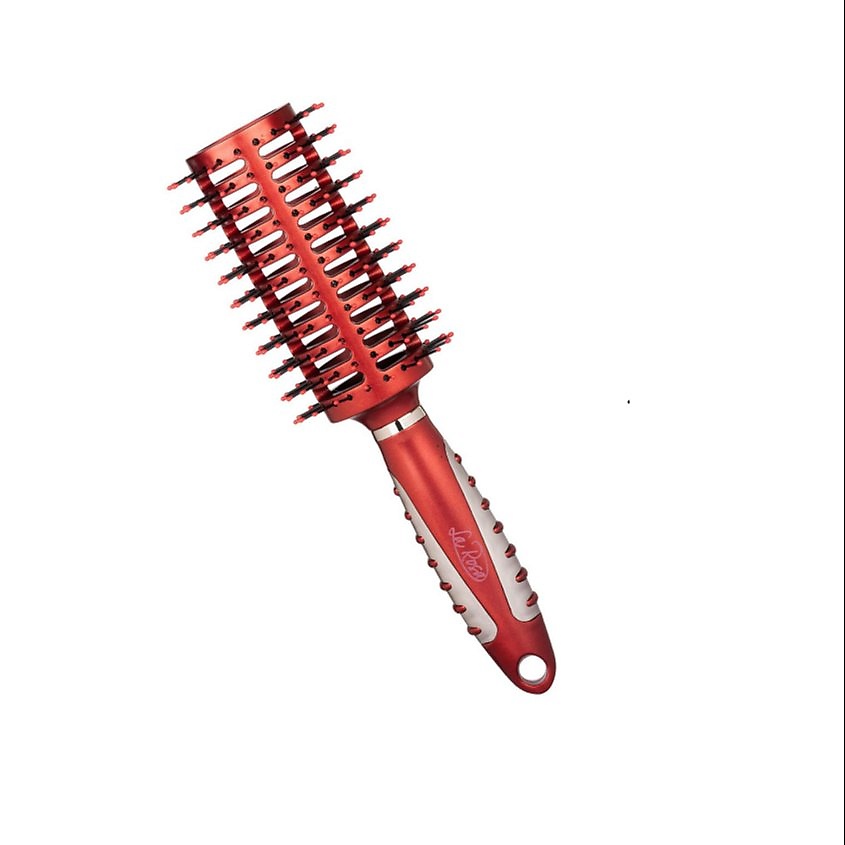 Изображение товара Расческа-брашинг для укладки волос LA ROSA, круглая, бордовая