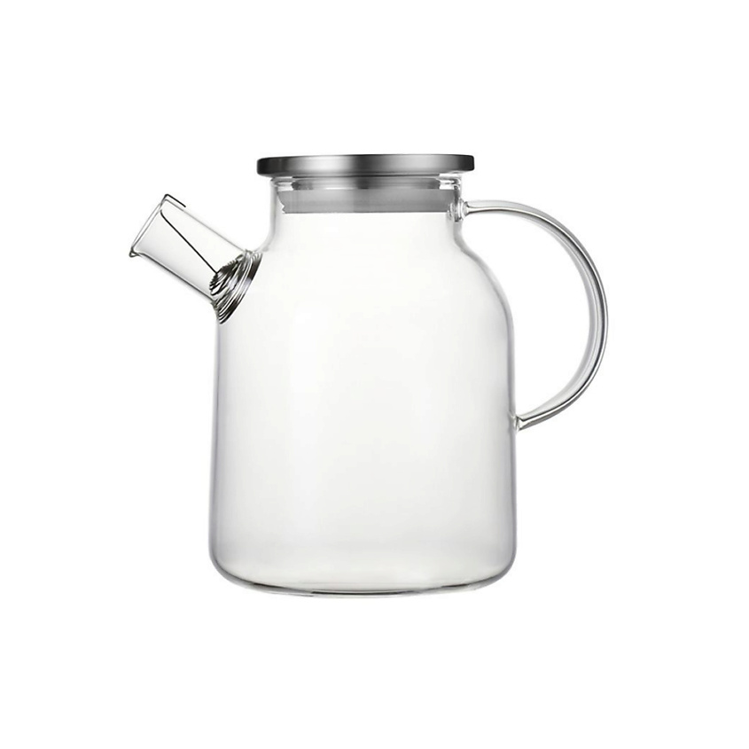 Изображение товара KIMBERLY Чайник для заваривания с ситечком и крышкой из стали 1700 мл, цвет: Прозрачный, 1 шт