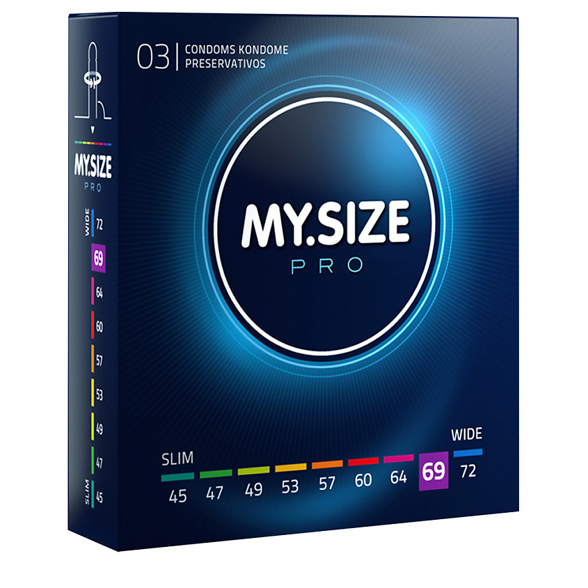 Изображение товара MYSIZE Презервативы ультратонкие, размер 69, 3 шт.
