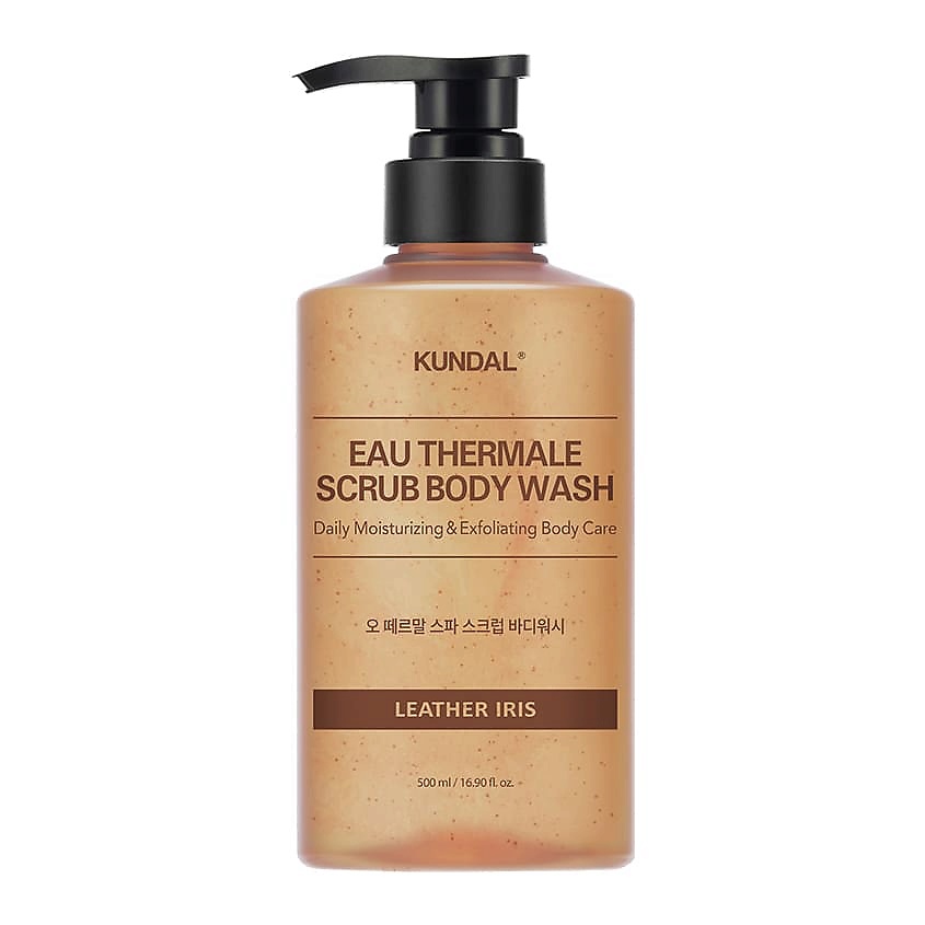 Изображение товара KUNDAL Скраб для тела Ирис Eau Thermale Leather Iris Scrub Body Wash, 500 мл