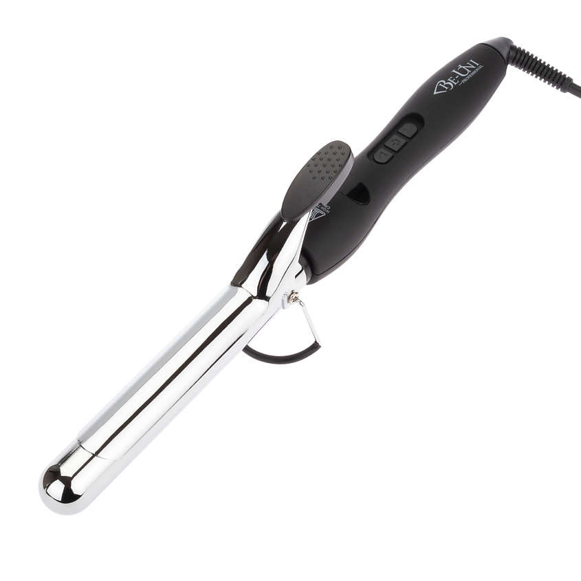 Изображение товара BE-UNI PROFESSIONAL Плойка для завивки волос с зеркальным титановым покрытием, обновленная, Черный