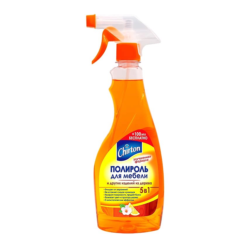 Изображение товара CHIRTON Жидкая полироль для мебели и изделий из дерева 5в1, 500 мл