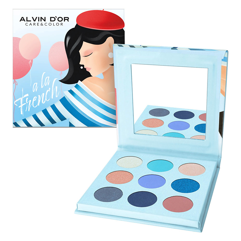 Изображение товара ALVIN D’OR Палетка теней для век "Моя парижанка" A LA FRENCH, Моя парижанка