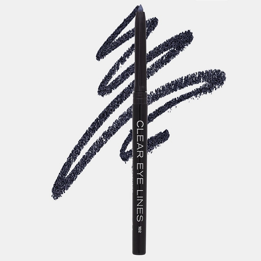 Изображение товара PARISA COSMETICS Eyes карандаш для глаз автоматический влагоустойчивый, № 102 Серый 1 г