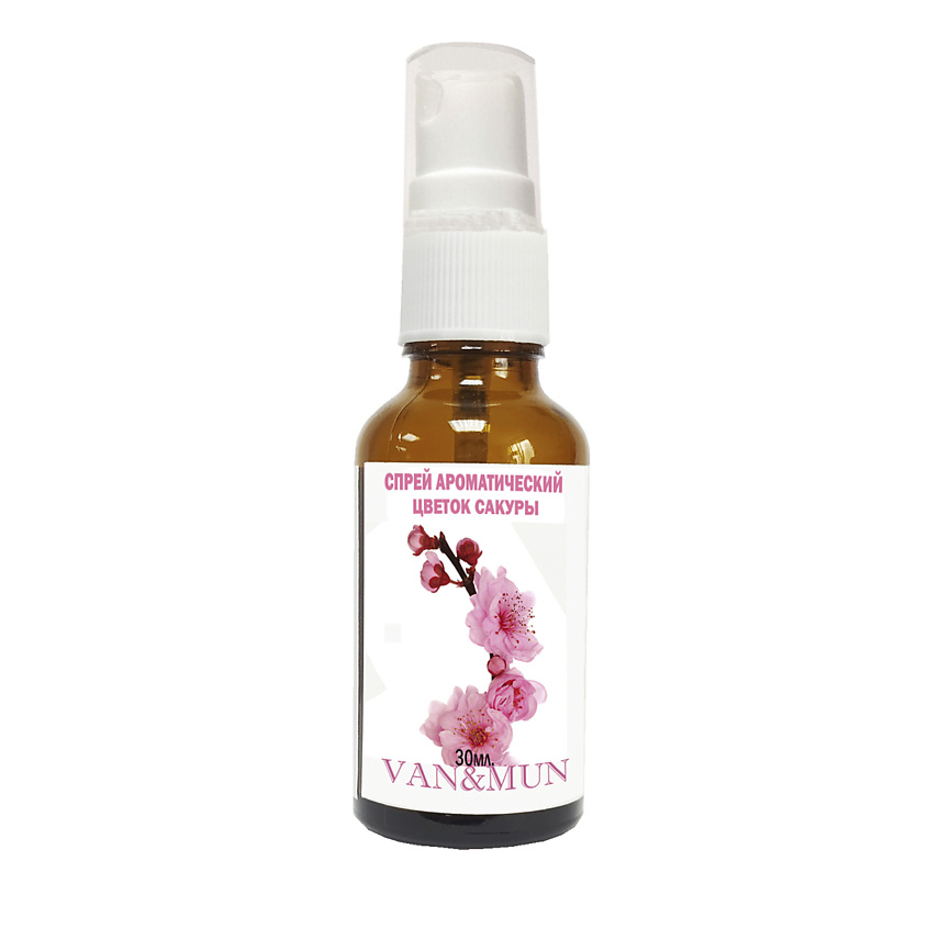 Изображение товара VAN&MUN Спрей ароматический для дома и офиса Цветок сакуры, 30 мл