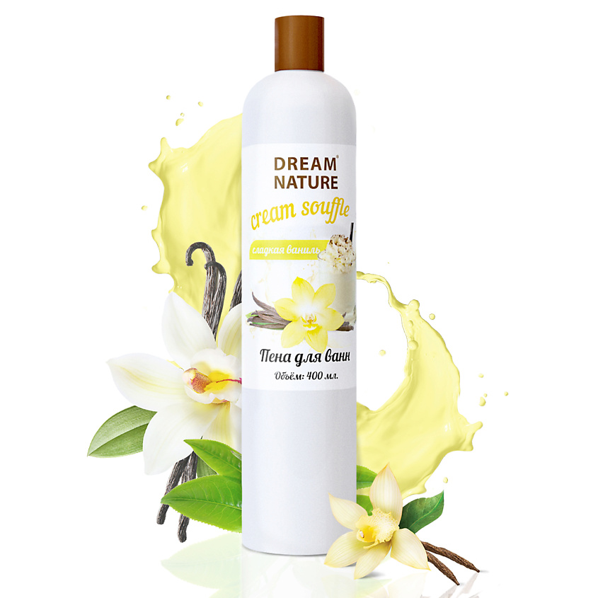 Изображение товара DREAM NATURE Пена для ванн "Ваниль", 400 мл