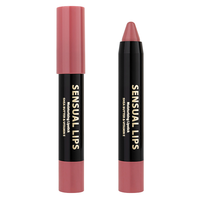 Изображение товара ЛЭТУАЛЬ Увлажняющая помада-стик для губ с маслом Ши и витамином E SENSUAL LIPS, № 106, 3.5 г