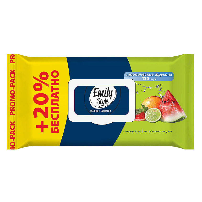 Изображение товара EMILYSTYLE Влажные гигиенические салфетки, 1 шт.