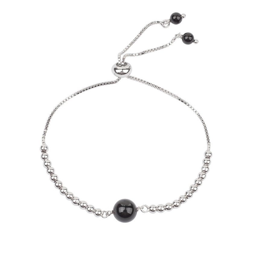 Изображение товара MORZA Браслет с натуральным малахитом, цвет: Серебряный, размер: 14