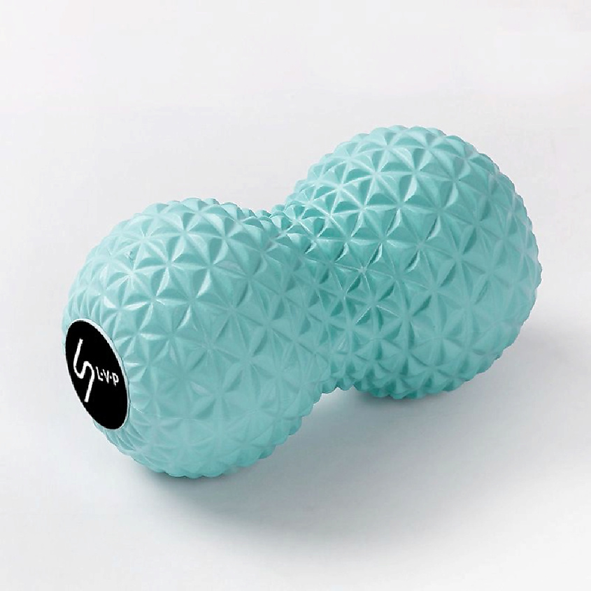 Изображение товара L-V-P Массажный мяч двойной для фитнеса йоги, цвет: Голубой, 1 цвет