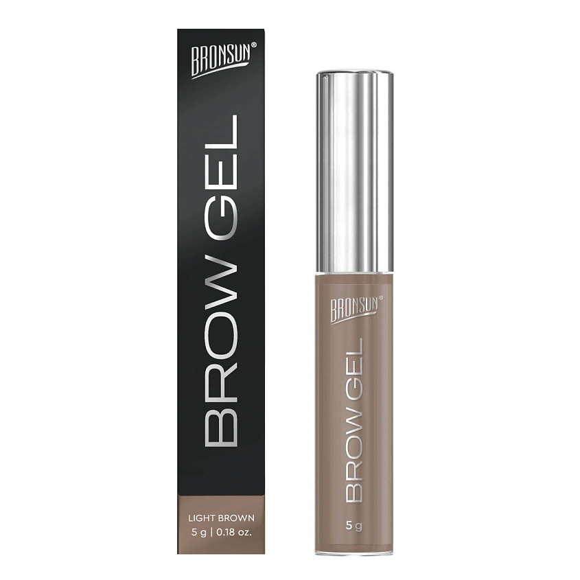 Изображение товара BRONSUN Гель для бровей оттеночный Tinted Brow Gel, Светло-коричневый, 5 г