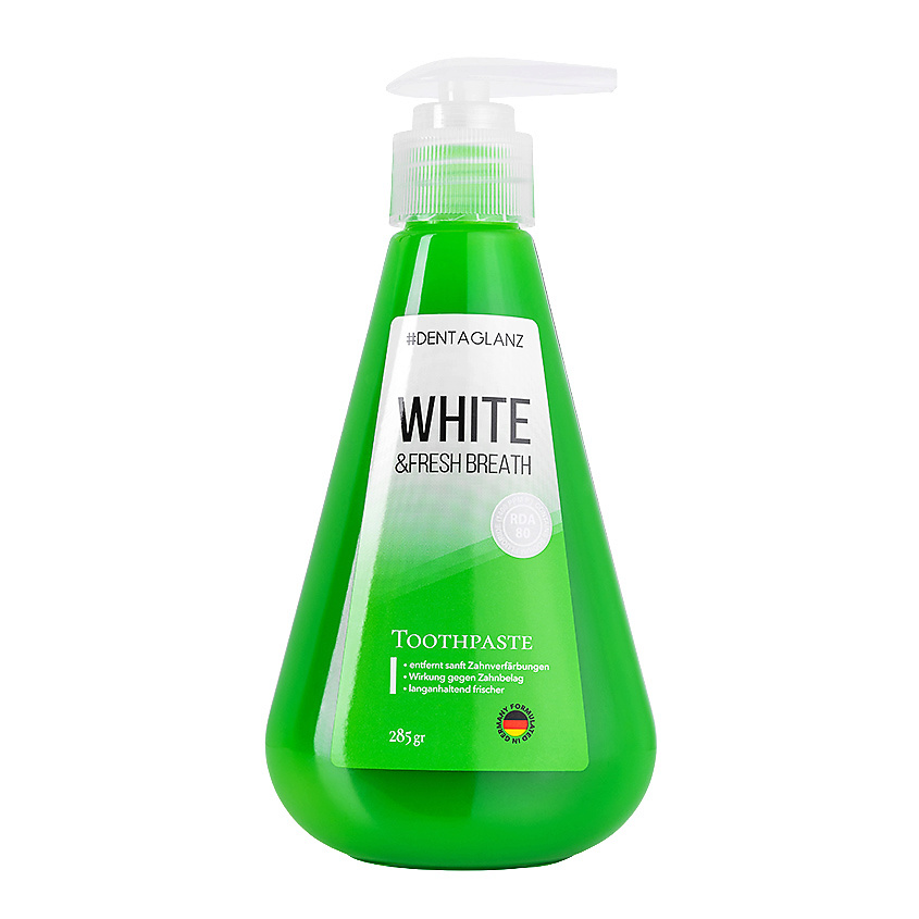 Изображение товара #DENTAGLANZ Зубная паста Свежее дыхание и белизна Fresh Breath & White Toothpaste, 285 г