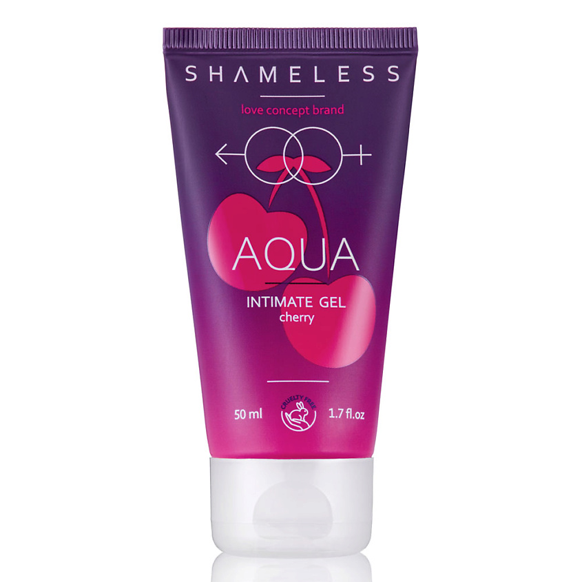 Изображение товара SHAMELESS Гель для интимного ухода за кожей на водной основе с запахом вишни, 50 мл