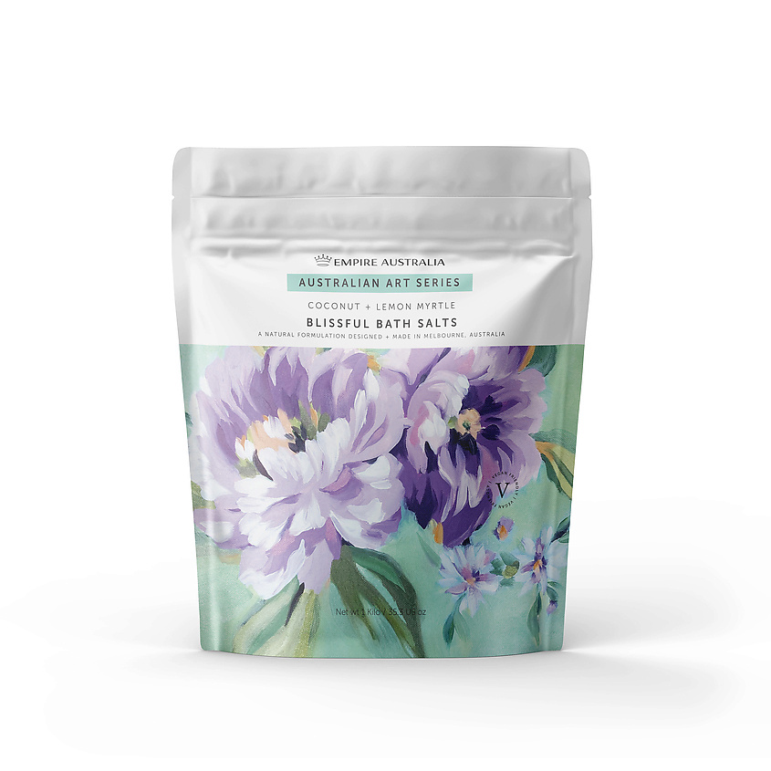 Изображение товара EMPIRE AUSTRALIA Соль для ванны с маслами кокоса и лимонного мирта Australian Art Series, 1 кг