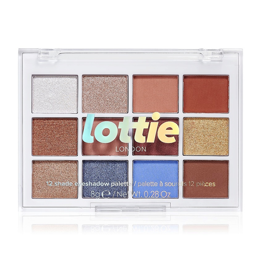 Изображение товара LOTTIE LONDON Палетка теней для век из 12 оттенков, Out Of The Blue, 13.2 г