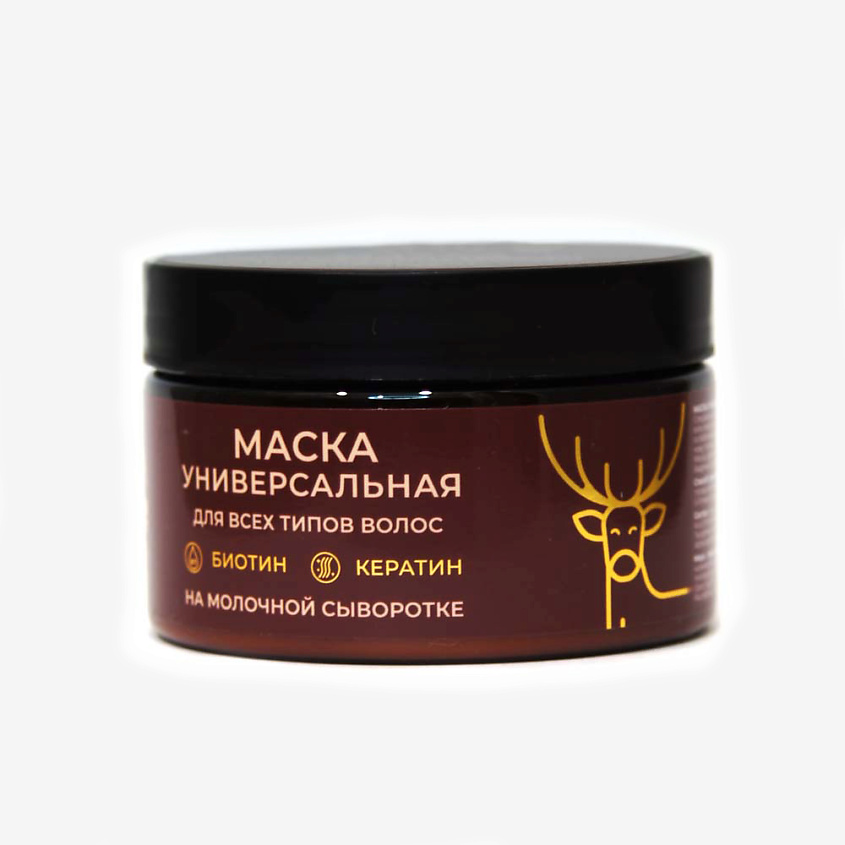 Изображение товара KULTA KORI Маска для всех типов волос универсальная c Кератином и биотином на молочной сыворотке, 250 мл