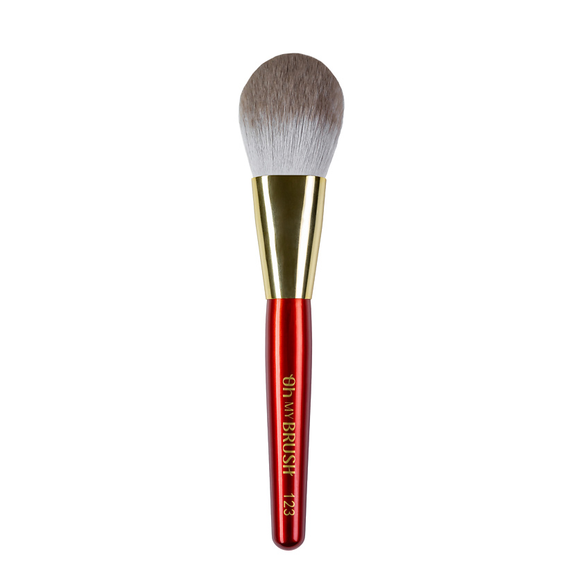 Изображение товара OH MY BRUSH Кисть для пудры My Perfect Flat Powder Brush 123, цвет: Красный