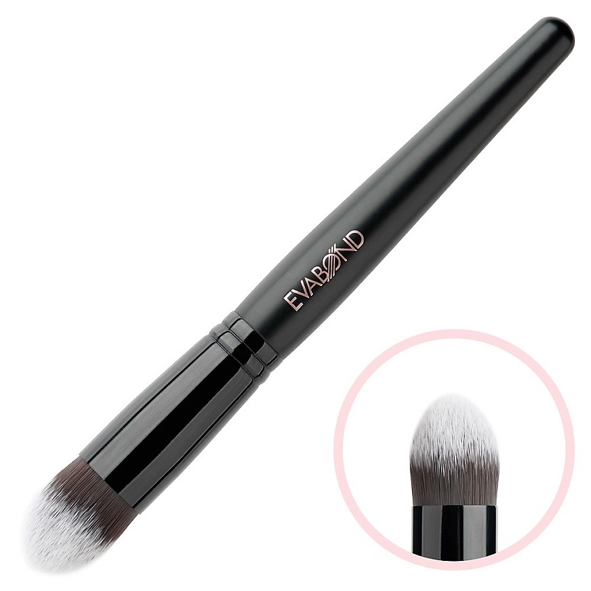 Изображение товара EVABOND Кисть макияжная для тональных средств, Черный, 1шт