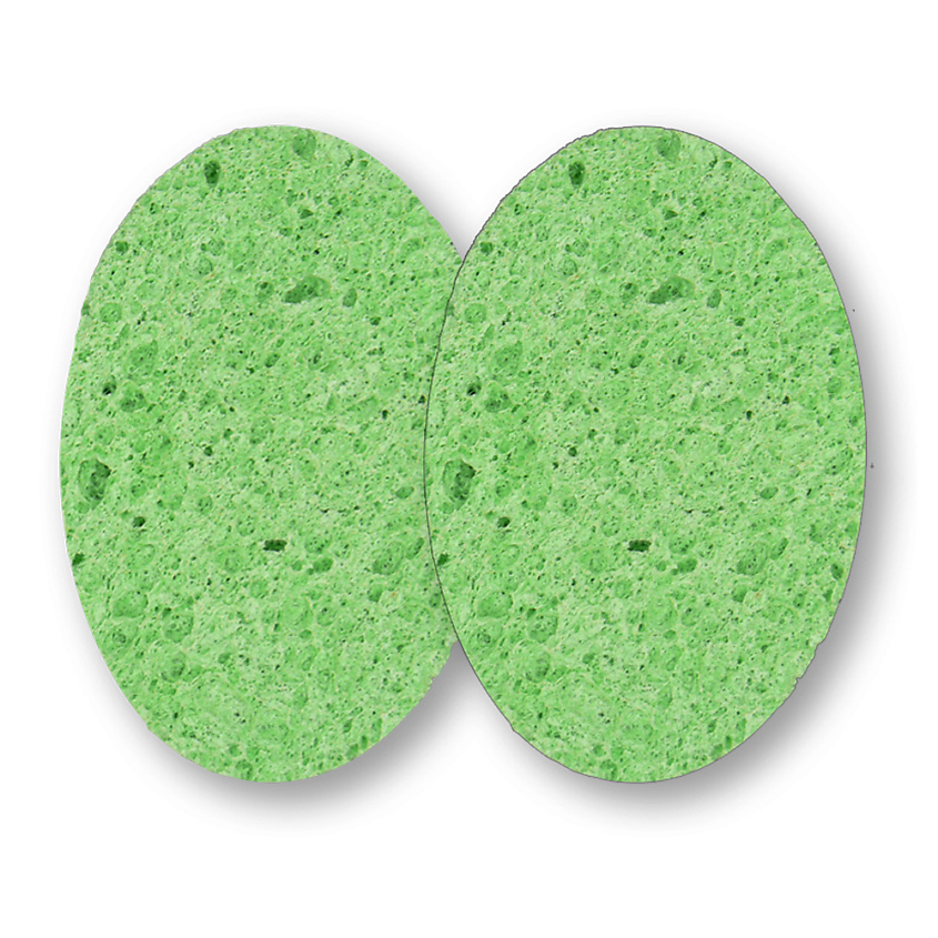 Изображение товара Многоразовые спонжи для умывания SHINEWELL овальные 2 шт натуральная целлюлоза