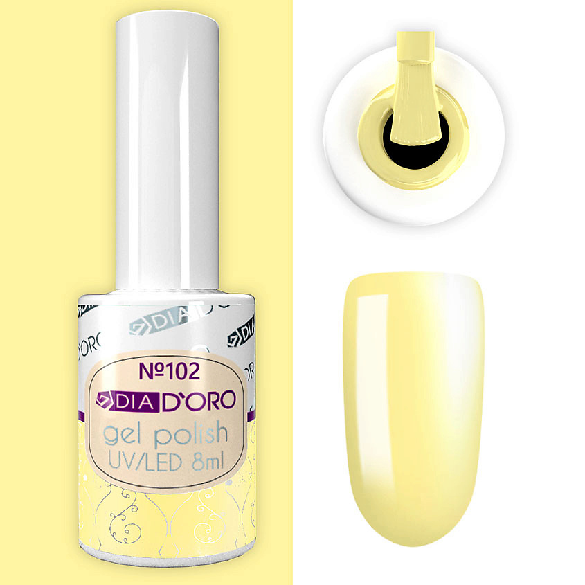 Изображение товара DIA D`ORO Гель-лак Classics Professional NEON, №102 Светло-жёлтый