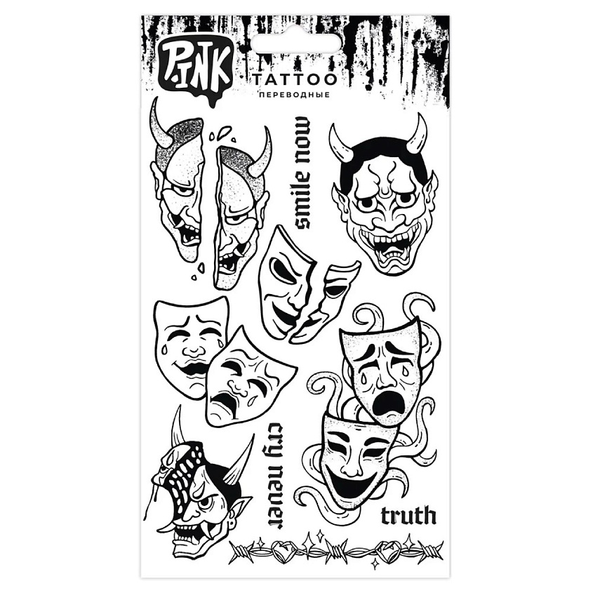 Изображение товара P.INK Временные переводные татуировки яркие и красочные 110x200мм