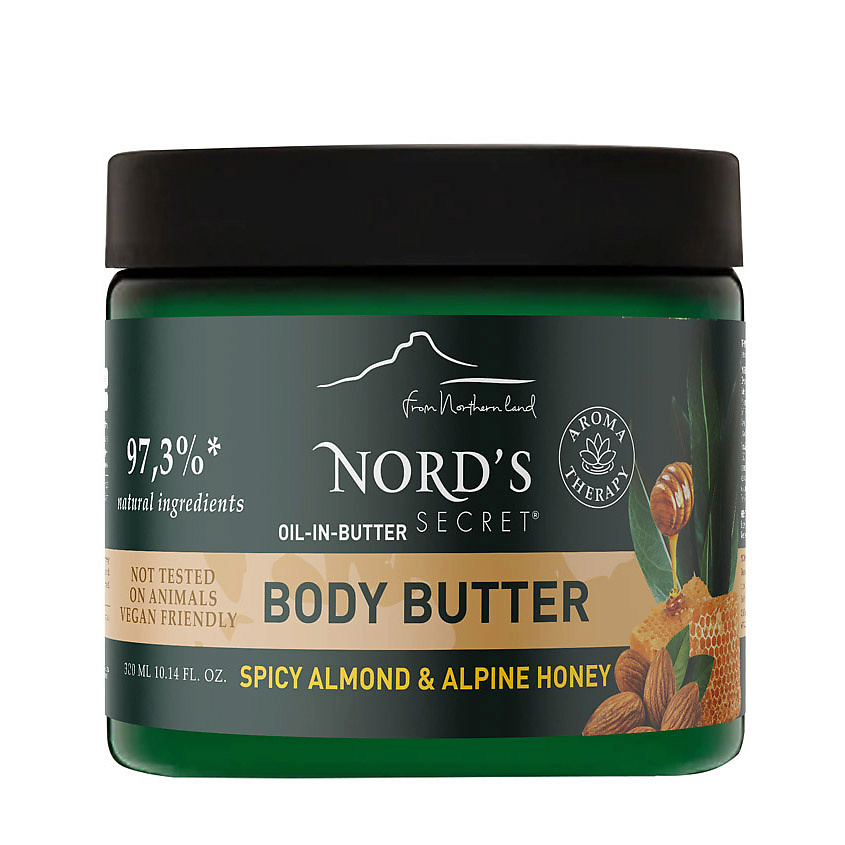 Изображение товара Масло для тела NORD'S SECRET с эфирным маслом пряного миндаля и альпийским медом 320 мл