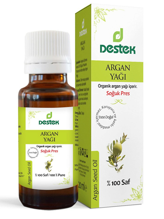 Изображение товара DESTEK Косметическое аргановое масло для лица, для тела, для волос, 50 мл