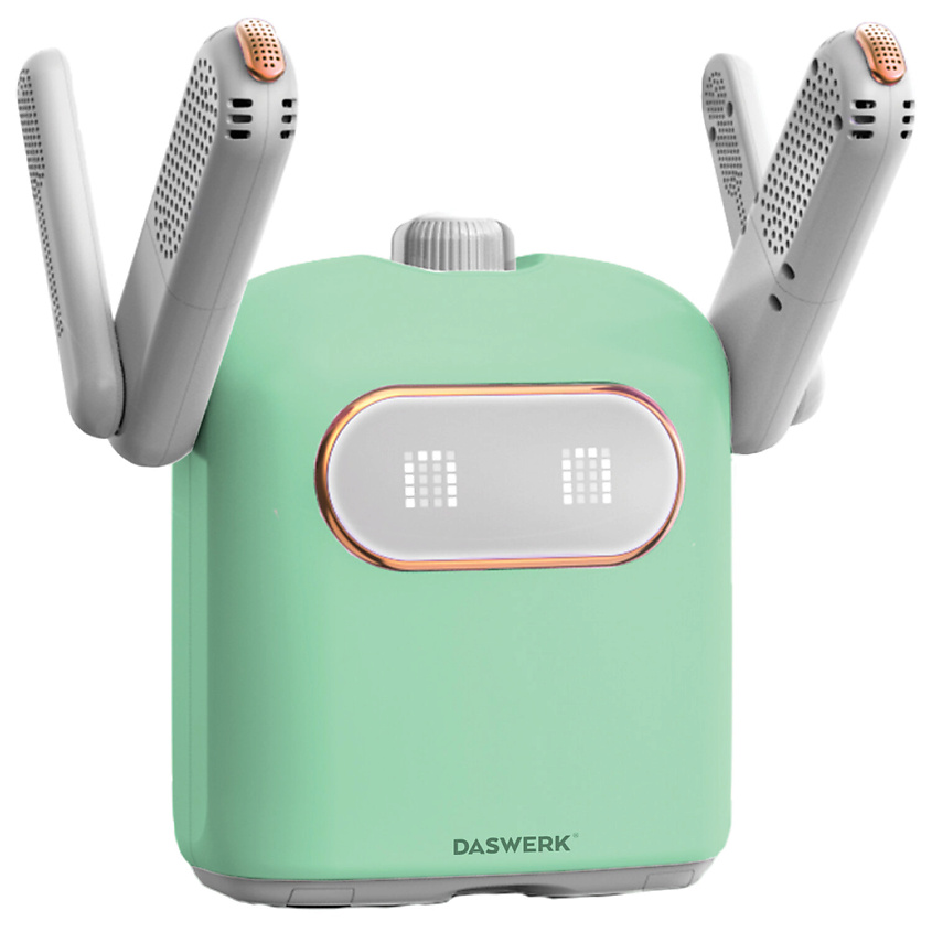 Изображение товара DASWERK Сушилка для обуви варежек перчаток складная с подсветкой SUPER SD11, Салатовый