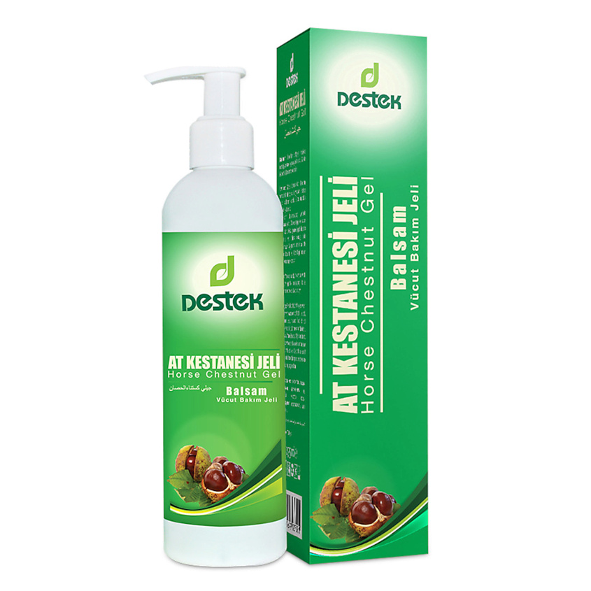 Изображение товара DESTEK Гель- крем конский каштан с охлаждающим эффектом снимает ощущение тяжести в ногах и стопах, 275 мл