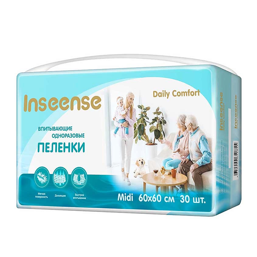 Изображение товара INSEENSE Пеленки одноразовые Daily Comfort, 30 шт