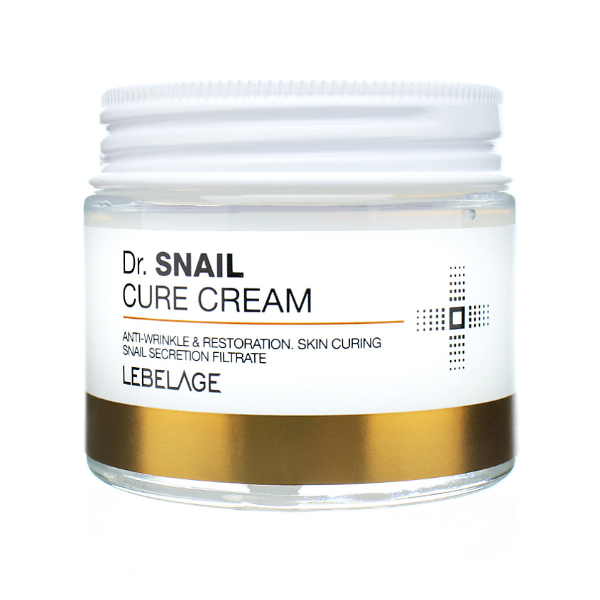 Изображение товара LEBELAGE Крем для лица с Муцином улитки антивозрастной Dr. Snail Cure Cream, 70 мл