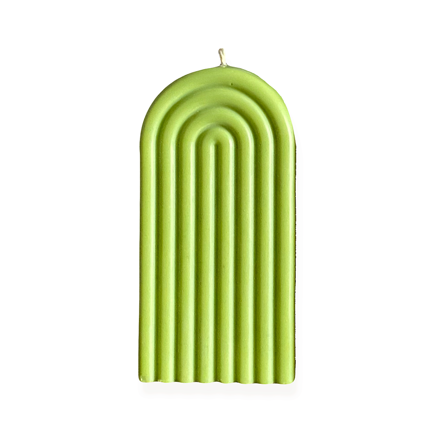 Изображение товара Ароматическая свеча DEMETRA CANDLES с ароматом цветочной пудры Barbara зеленого цвета