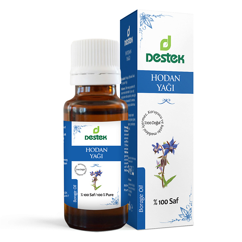 Изображение товара DESTEK Масло бораго,огуречника для лица и тела, 20 мл