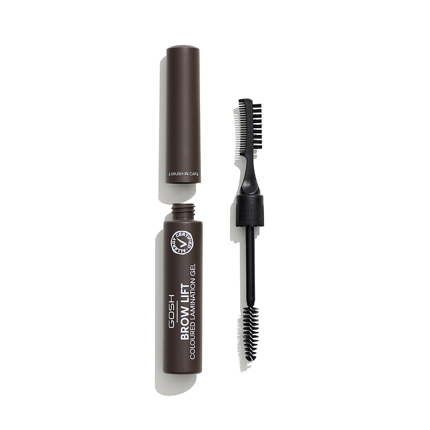 Изображение товара Гель для бровей GOSH Brow Lift Coloured Lamination Gel 002 Dark Brown 6 мл