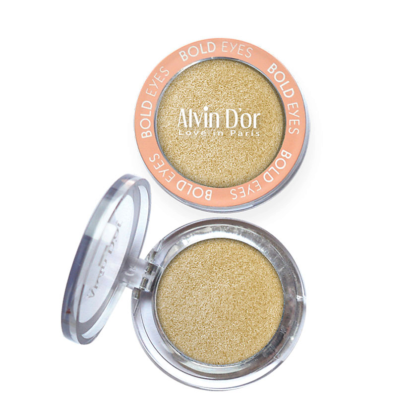 Изображение товара ALVIN D'OR Тени для век BOLD EYES 03 Золотой жемчуг яркий перламутровый эффект