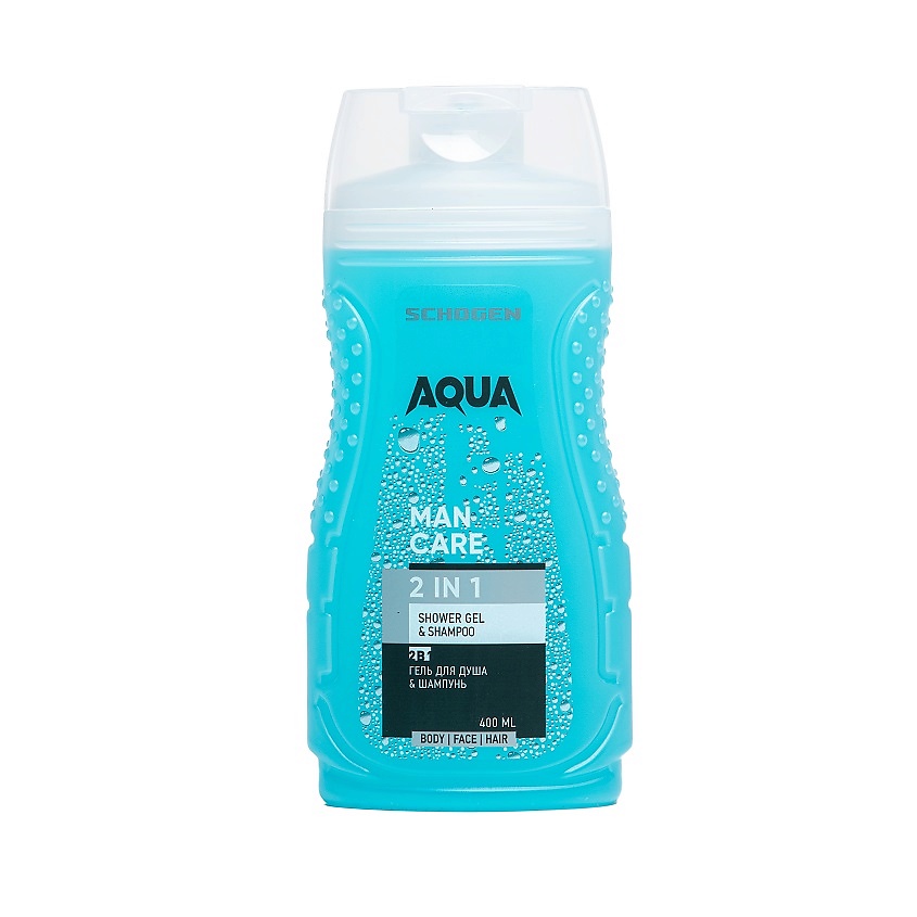 Изображение товара SCHOGEN Гель для душа и шампунь 2в1, Aqua, 400 мл