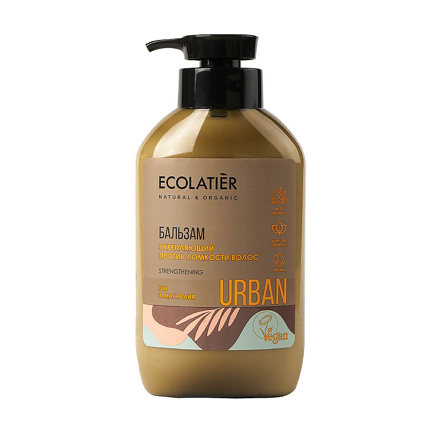 Изображение товара ECOLATIER Бальзам Укрепляющий против ломкости волос ши & магнолия, 400 мл