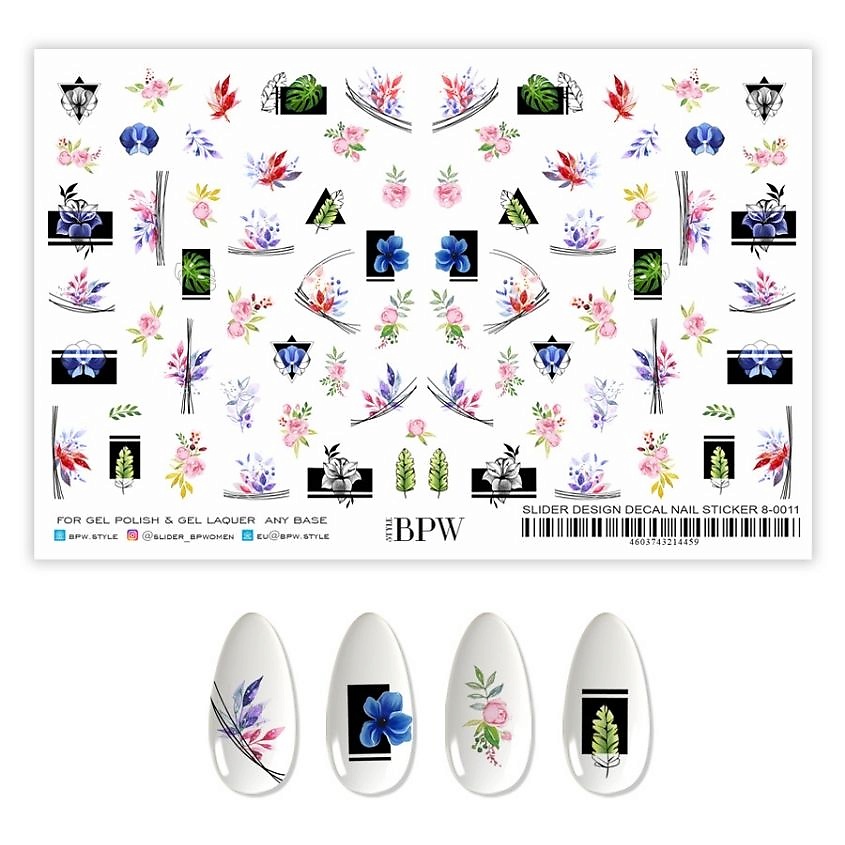 Изображение товара BPW.STYLE Гранд-слайдер Микс с единорогами увеличенный набор для дизайна ногтей