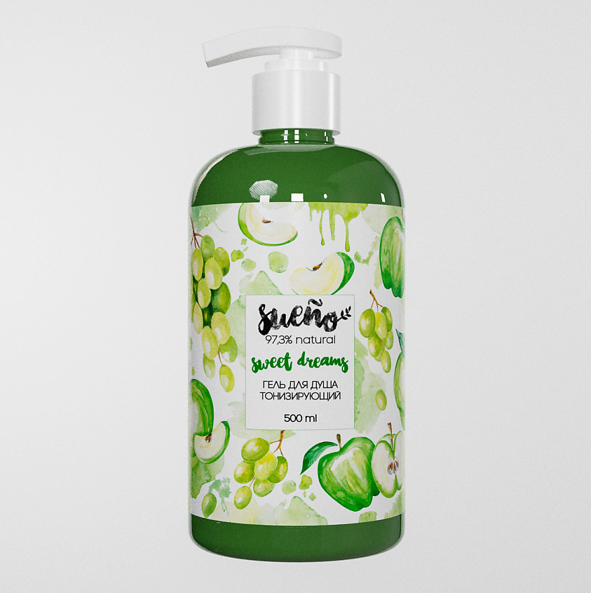 Изображение товара SUENO Гель для душа тонизирующий серии Sweet Dreams, 500 мл