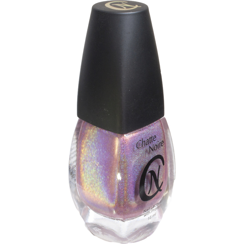 Изображение товара CHATTE NOIRE Лак для ногтей Супер голограмма, розово-сиреневый, 15 мл