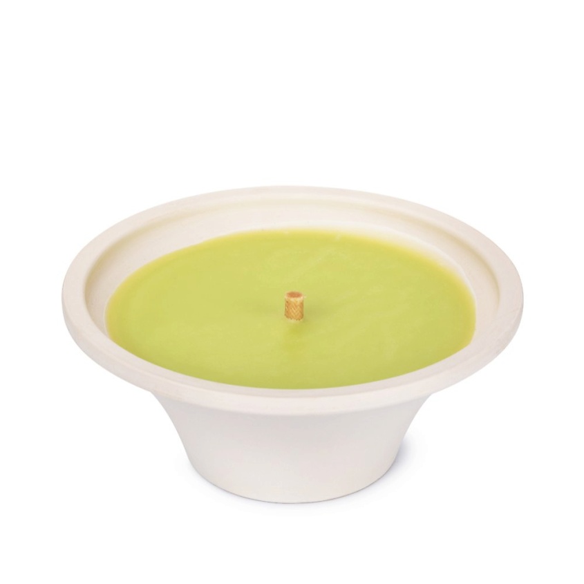 Изображение товара SPAAS Свеча в терракотовой чаше зеленое яблоко, 1 шт