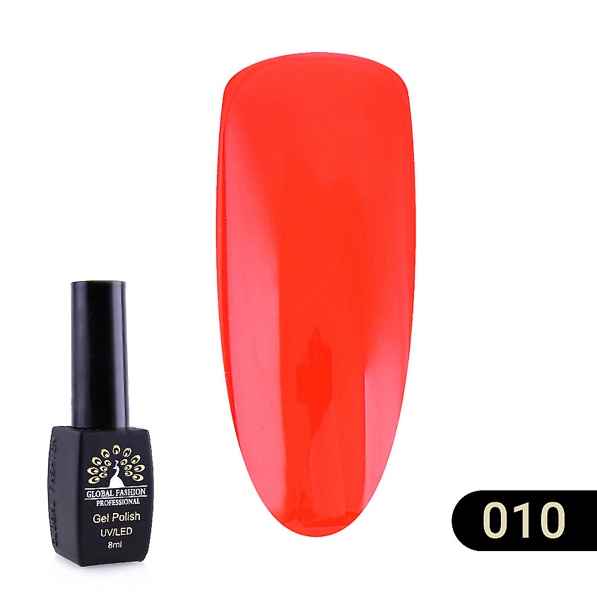 Изображение товара Гель-лак BLACK ELITE 001 GLOBAL FASHION 8 мл для ногтей Красный
