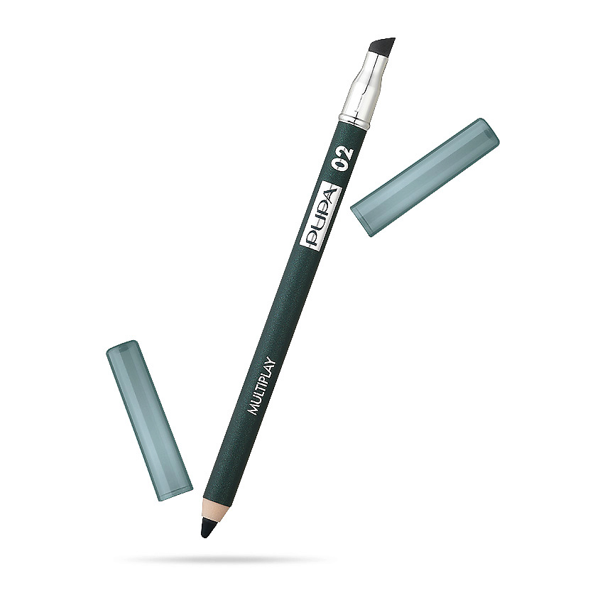 Изображение товара PUPA Карандаш для век с аппликатором Multiplay Eye Pencil, № 02 Электрик зеленый, 1,2 г