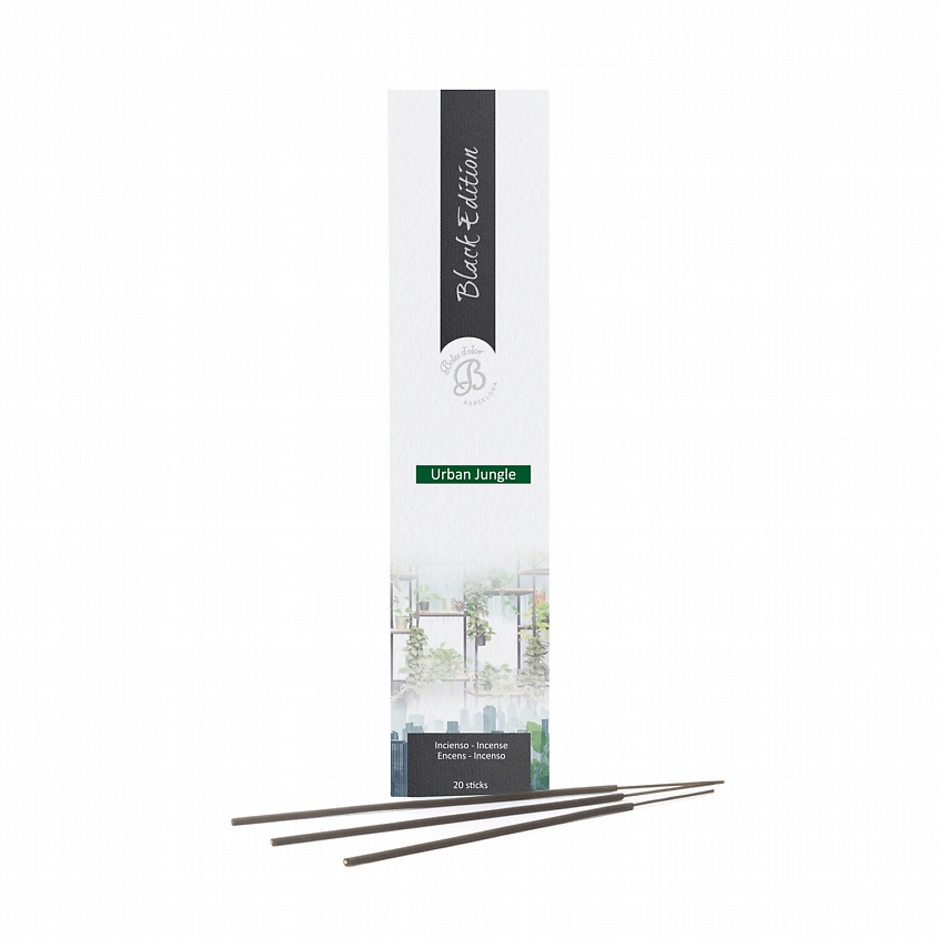Изображение товара BOLES D'OLOR Ароматические палочки, благовония Городские джунгли Urban Jungle (Black Edition), 20 шт