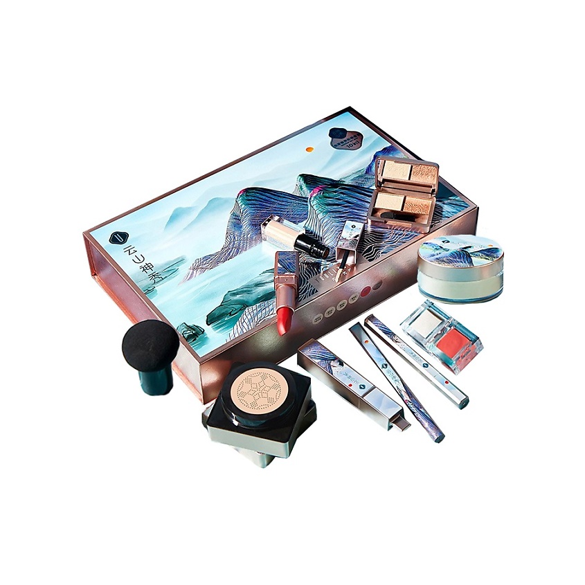 Изображение товара YOULIYOULA набор декоративной косметики для макияжа лица бежевый подарок