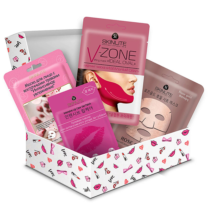 Изображение товара SKINLITE Набор средств для лица Бьюти Бокс "ПИЖАМА PARTY", 200 г