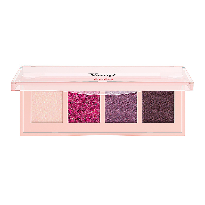 Изображение товара PUPA Палетка теней для век Vamp! 4 Eyeshadow Palette, № 004 Vibrant Plum, 5,2 г