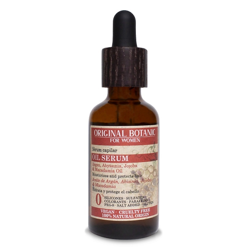 Изображение товара ORIGINAL BOTANIC Сыворотка для волос увлажняющая с маслами Moisturizing Oil Serum, 50 мл