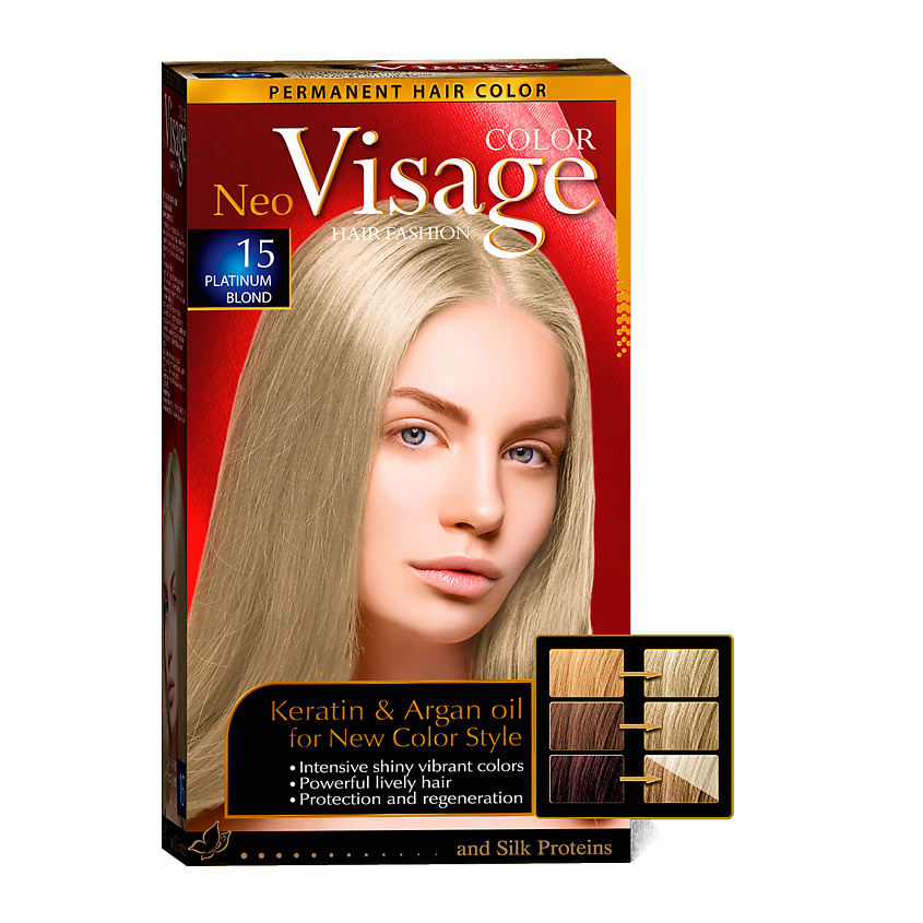 Изображение товара Краска для волос VISAGE COLOR HAIR FASHION Тёмно-пепельно русый Dark Ash Blond 12