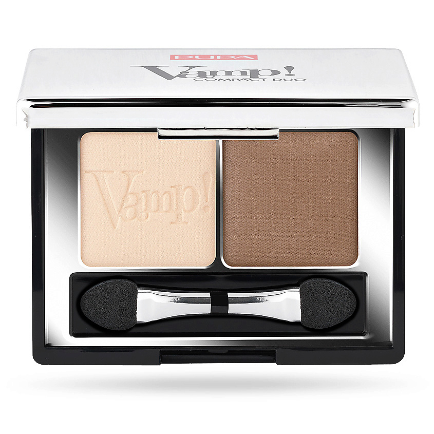 Изображение товара PUPA Компактные двойные тени VAMP! DUO, № 005 Молочный шоколад, 2,2 г